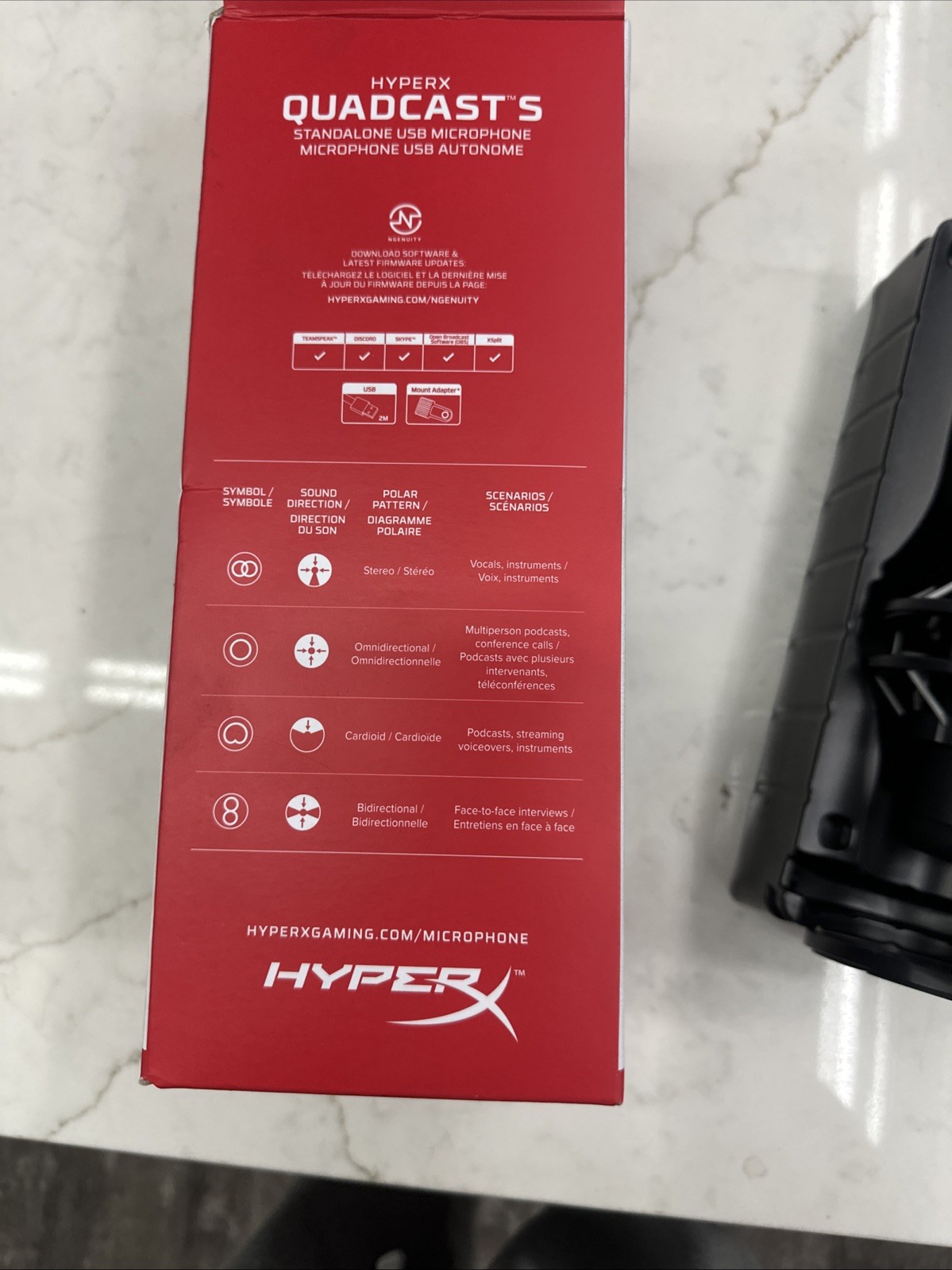 HyperX QuadCast S Condenser Wired Recording Microphone