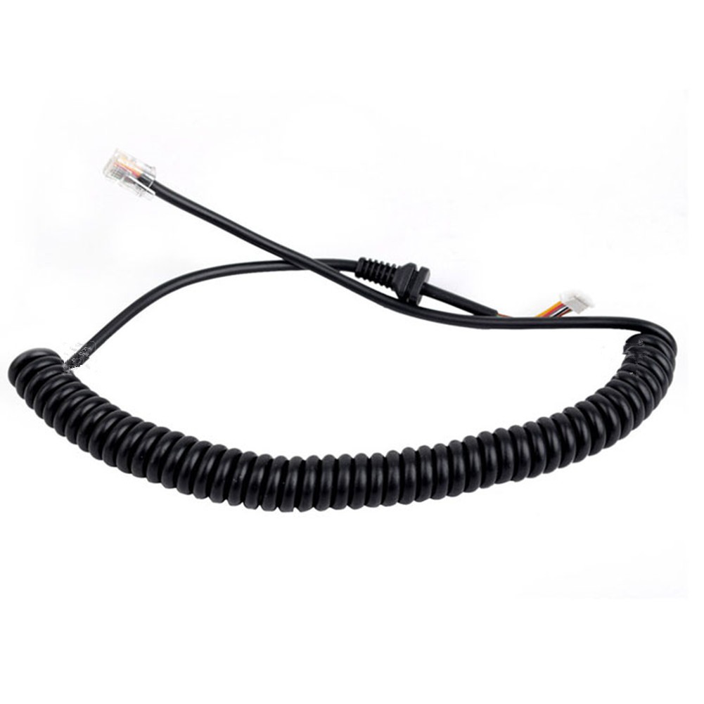 1M 6 pin ABS+Metal Microphone Cable Cord Wire For Yaesu MH-48A6J MH-42B6J e
