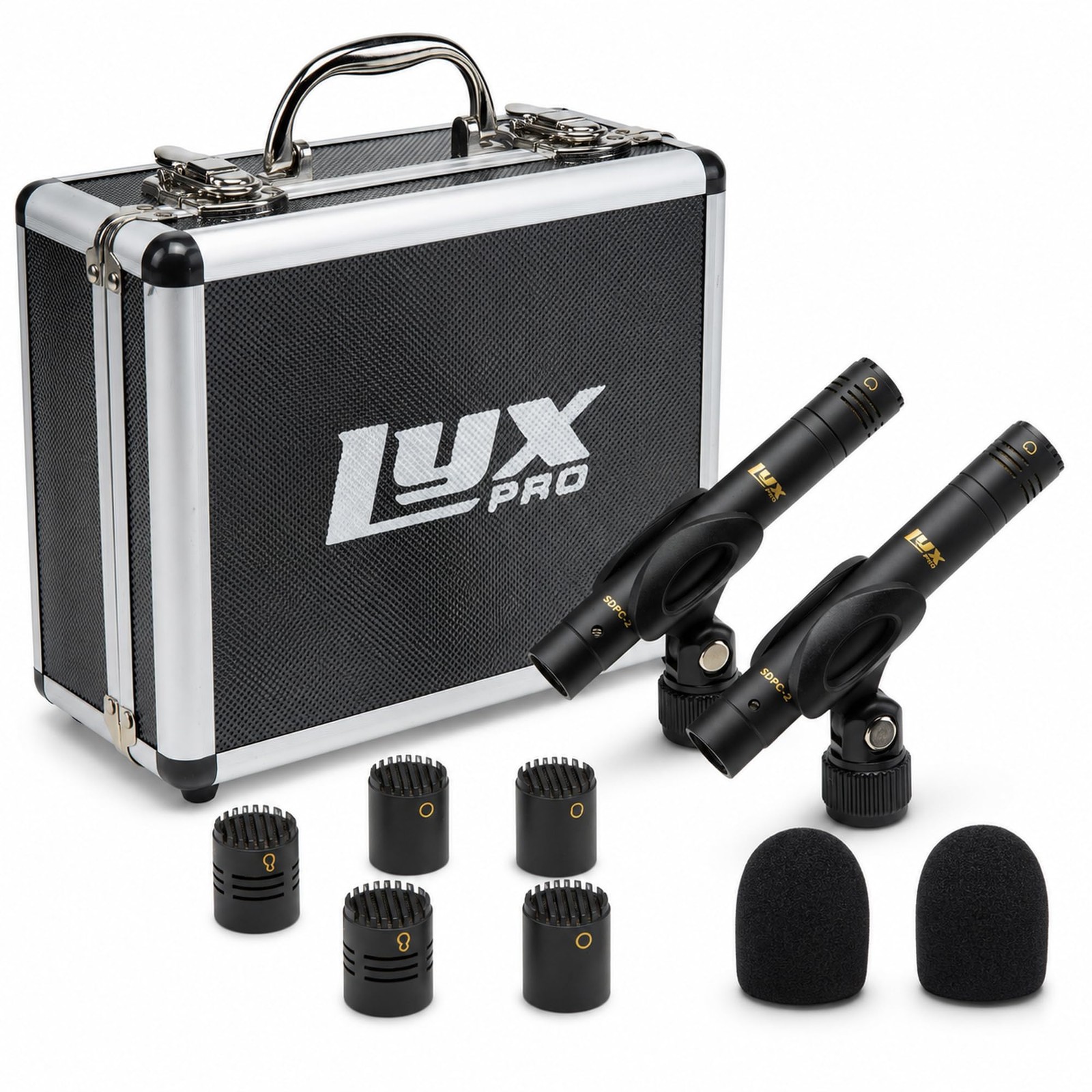SDPC-2 Stereo Pair Small Diaphragm Condenser Microphones, XLR Pencil Mic Set …