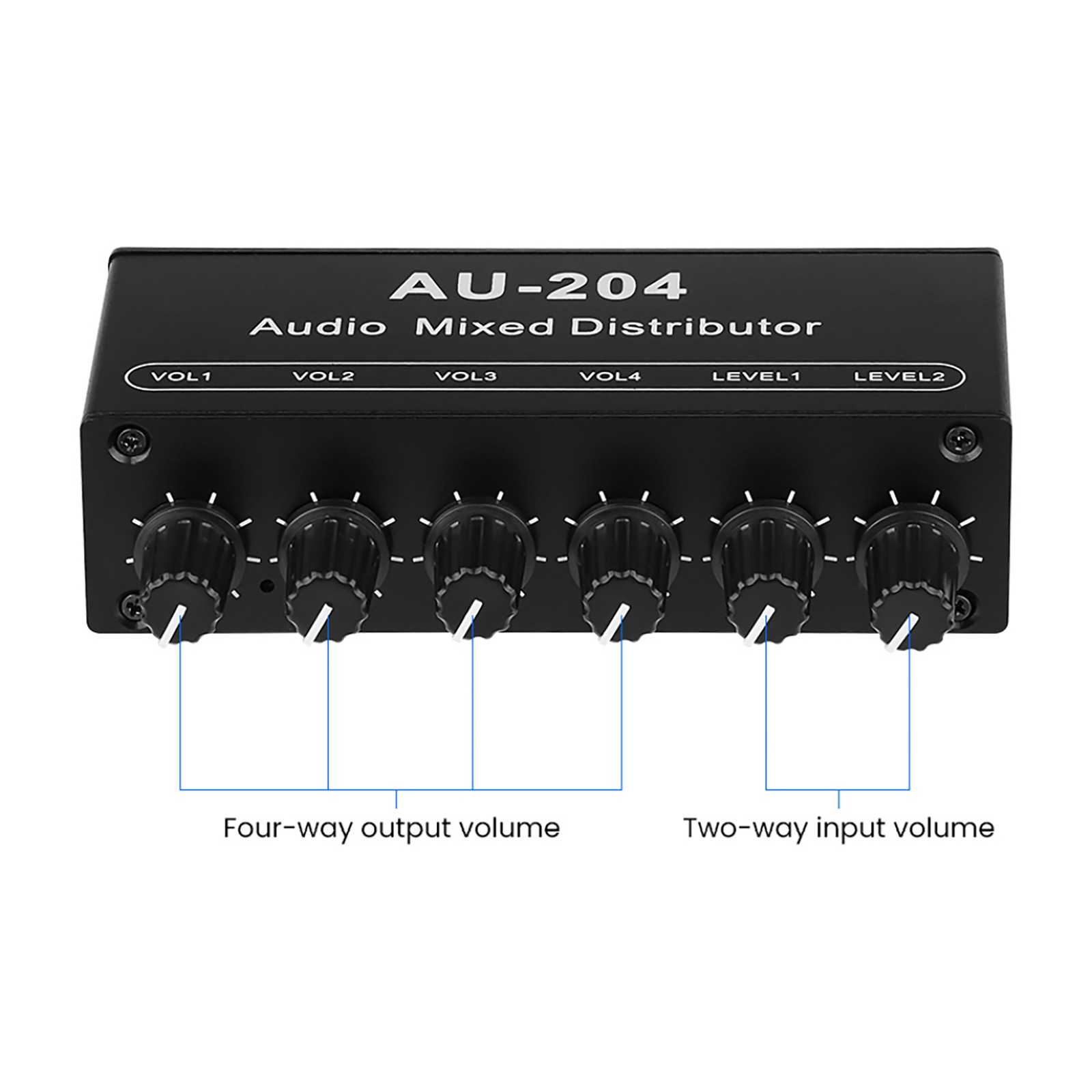 DC 5V-15V Stereo Audio Signal Mixer Board Mix 2way 4way Input 1way Output 3.5mm