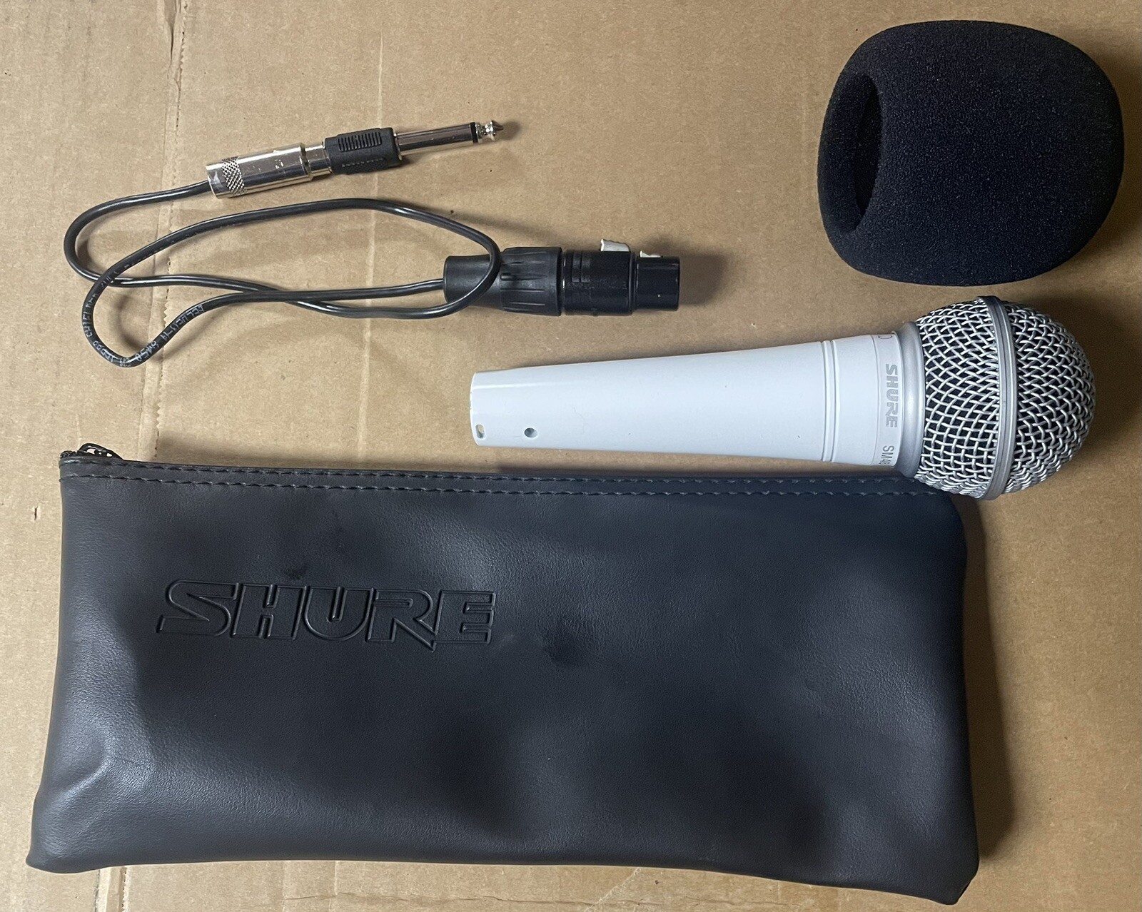 Shure Limited Edition White Cardioid Dynamic Vocal Microphone (SM48)