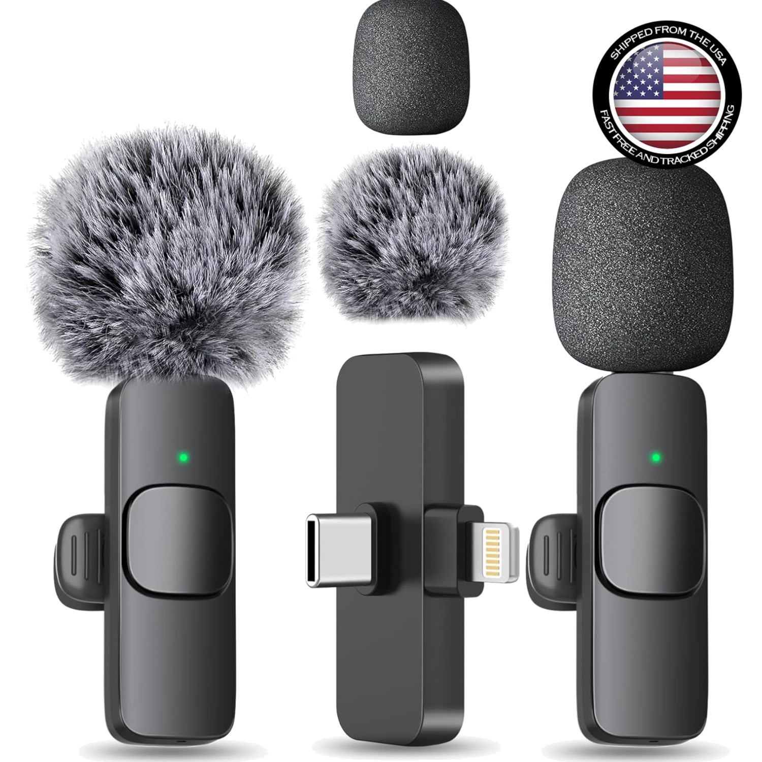 Portable Lavalier Microphone with Noise Reduction – Ideal for YouTube & Vlogging