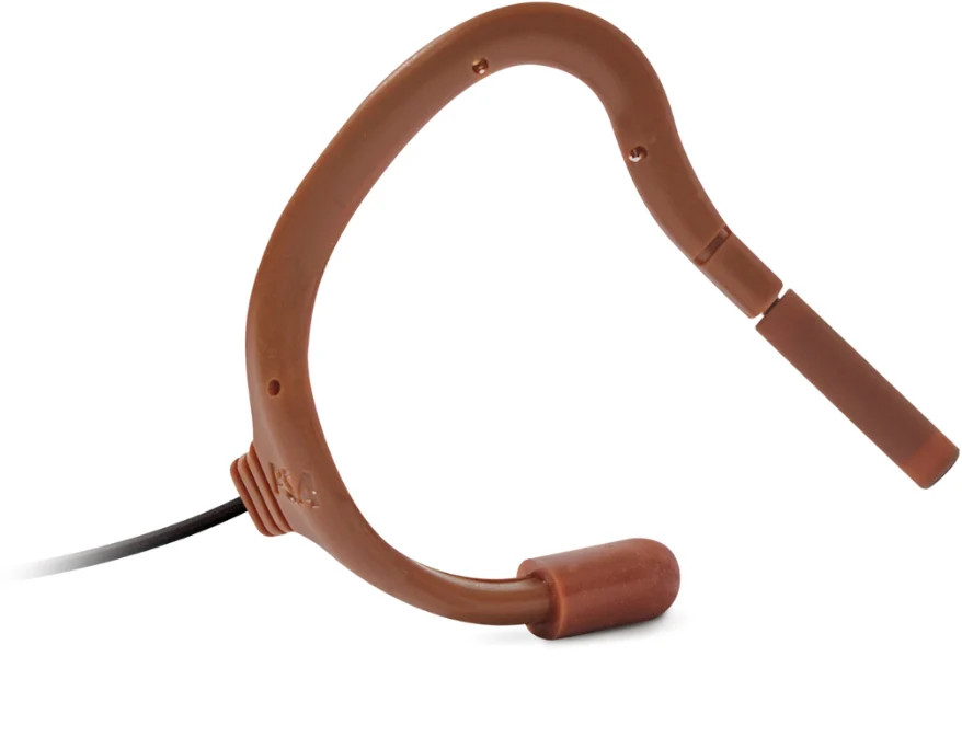 Point Source EO-7LH-TRS-BROWN EMBRACE OMNI On-Ear Lavalier Microphone High Sens