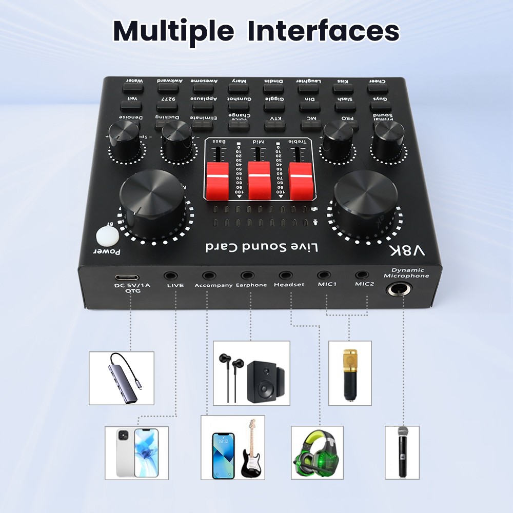 Complete Home 2* Studio Recording Kit Mixer Condenser Microphones Music Podcast