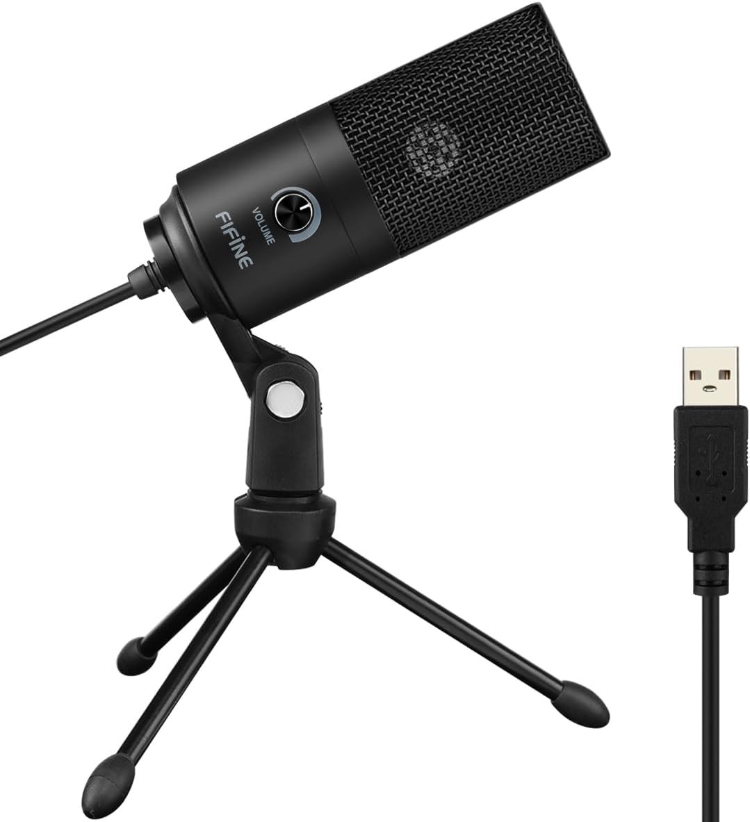 USB Microphone, Metal Condenser Recording Microphone for MAC OS, Windows, Cardio