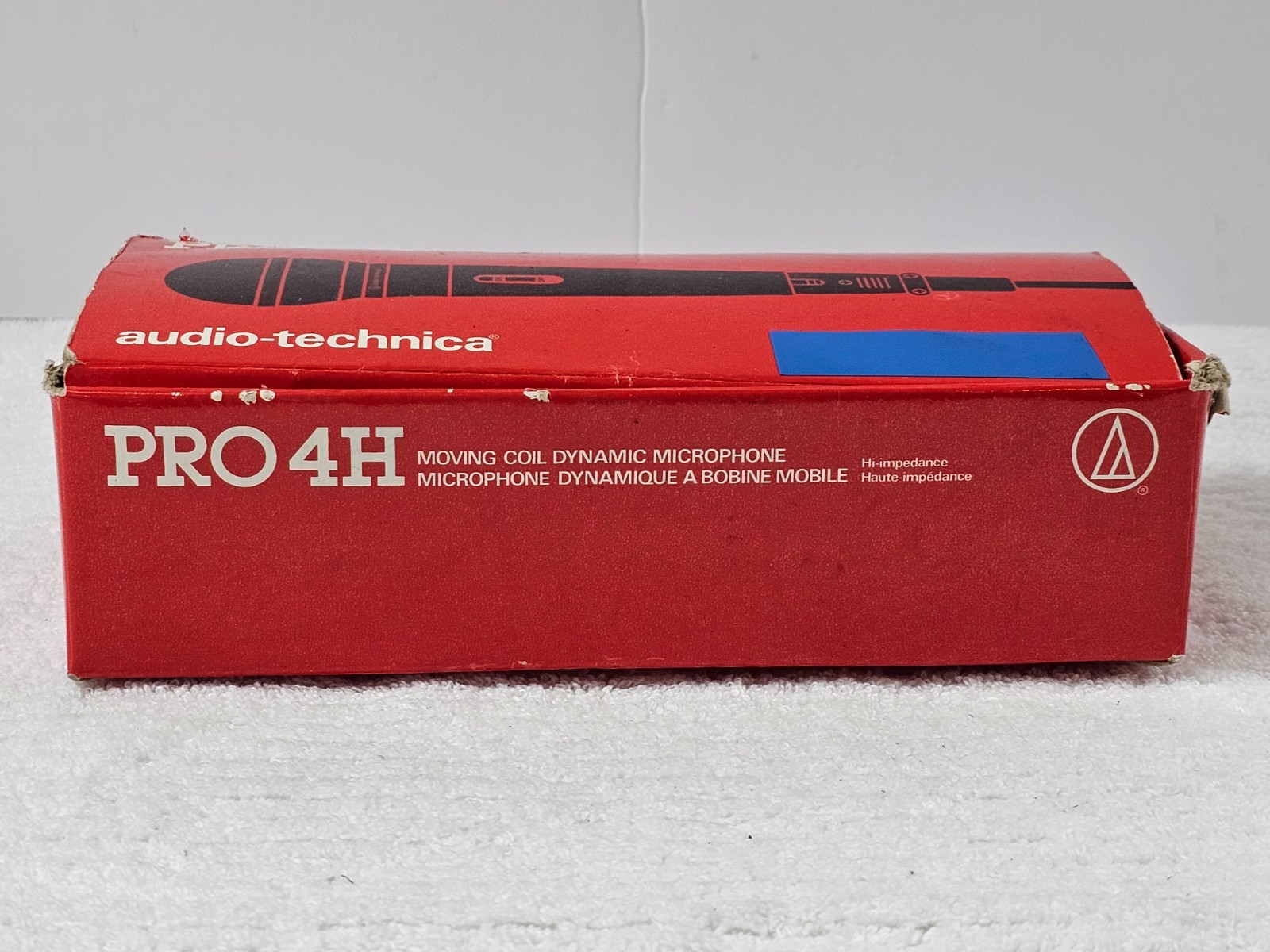 Audio-Technica PRO 4H Dynamic Microphone w Box Cable 16ft Tested Works