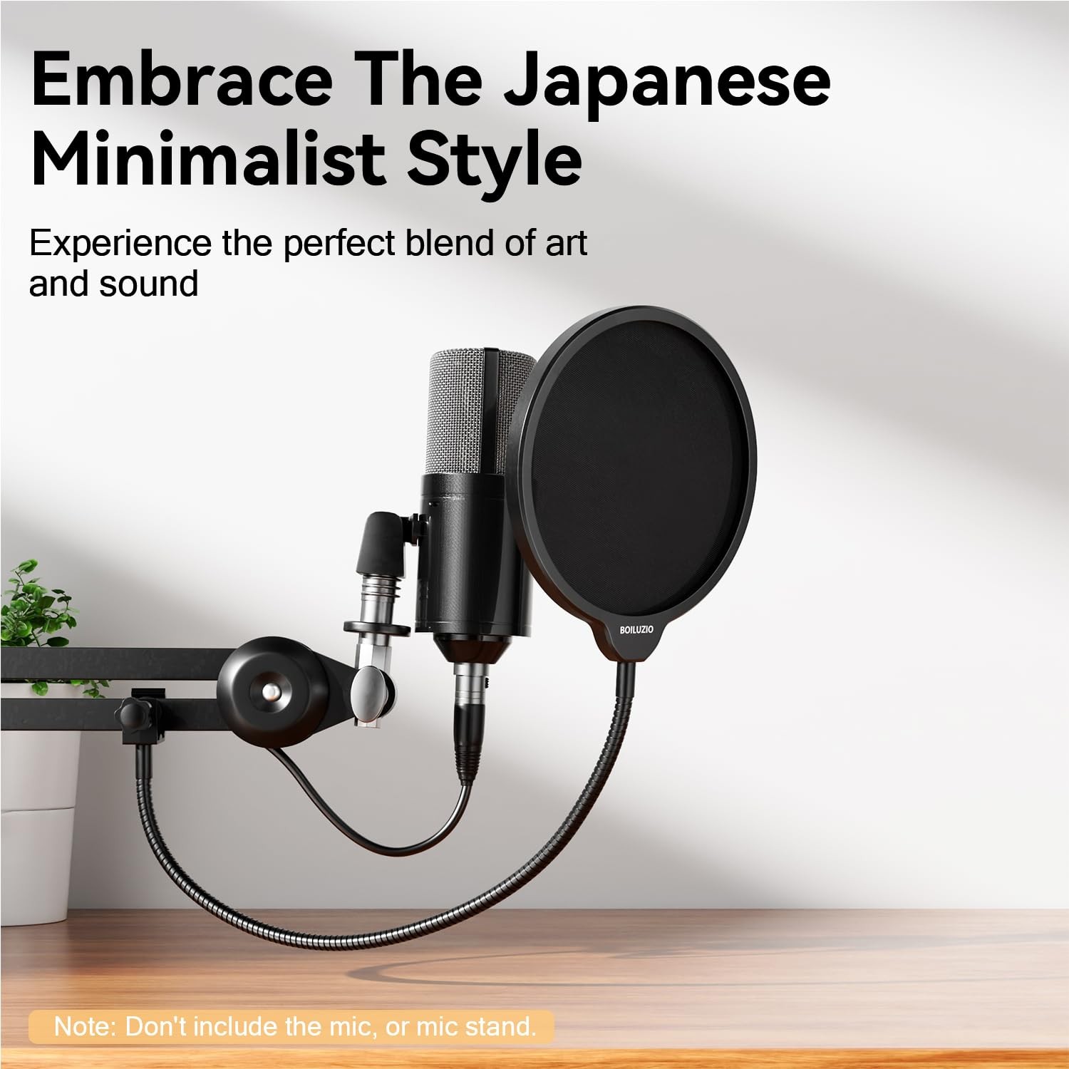 Premium Microphone Pop Filter – Professional Sound Shield with Flexible Goose…