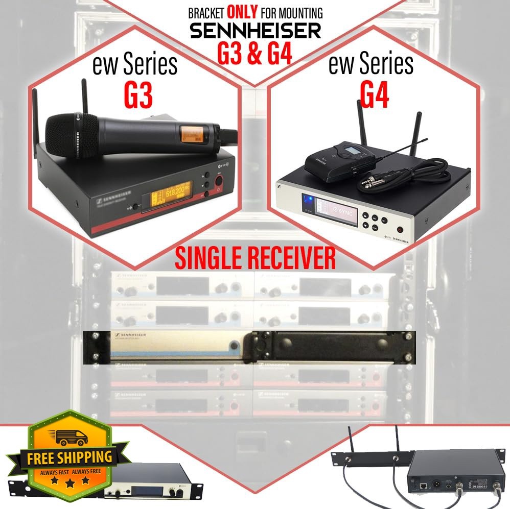RhymKawa Rack Mount Kit for Sennheiser ew G3 G4 Receivers
