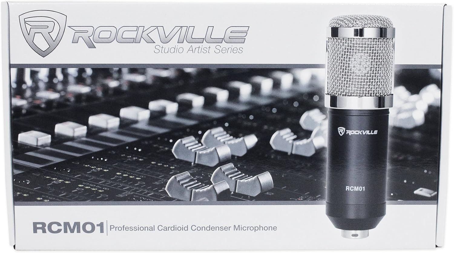 RCM01 Pro Studio Condenser Microphone, 200 Ohm, Cardioid Pattern, Metal Shock Mo