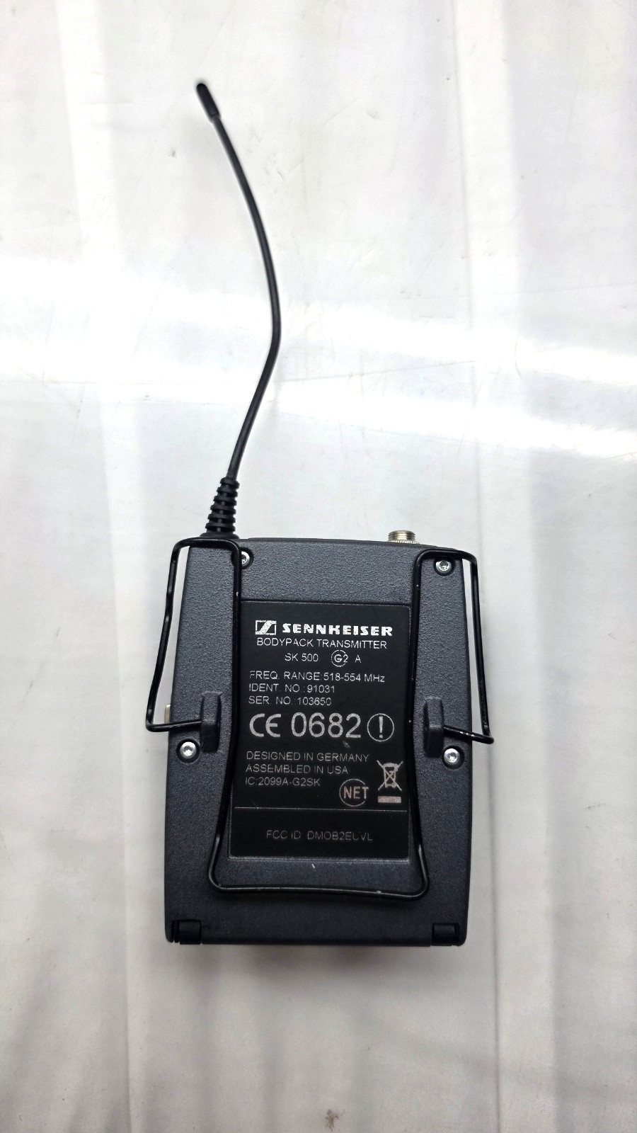 Sennheiser SK500 G2 Wireless Mic Bodypack Transmitter A: 518-554 MHz EW500 ew100