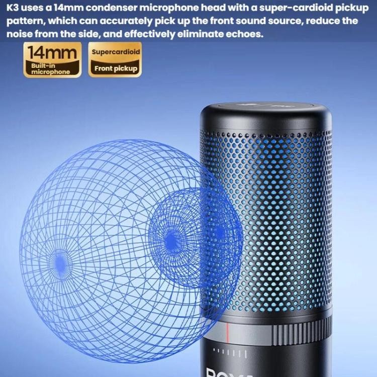 Condenser Microphone Computer Phone Recording Video Live Receiving Noise Reducti
