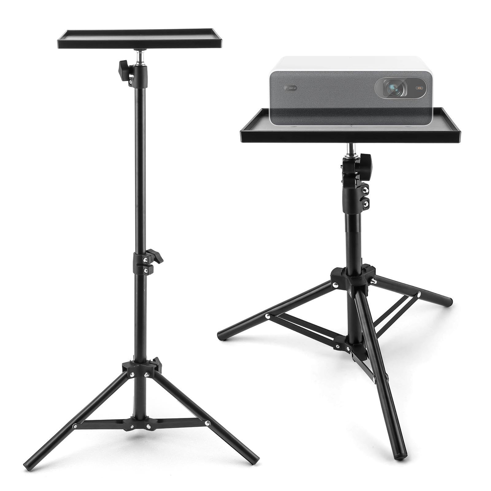 Loyanger Projector Stand Tripod, 21” to 44” Height Adjustable Black