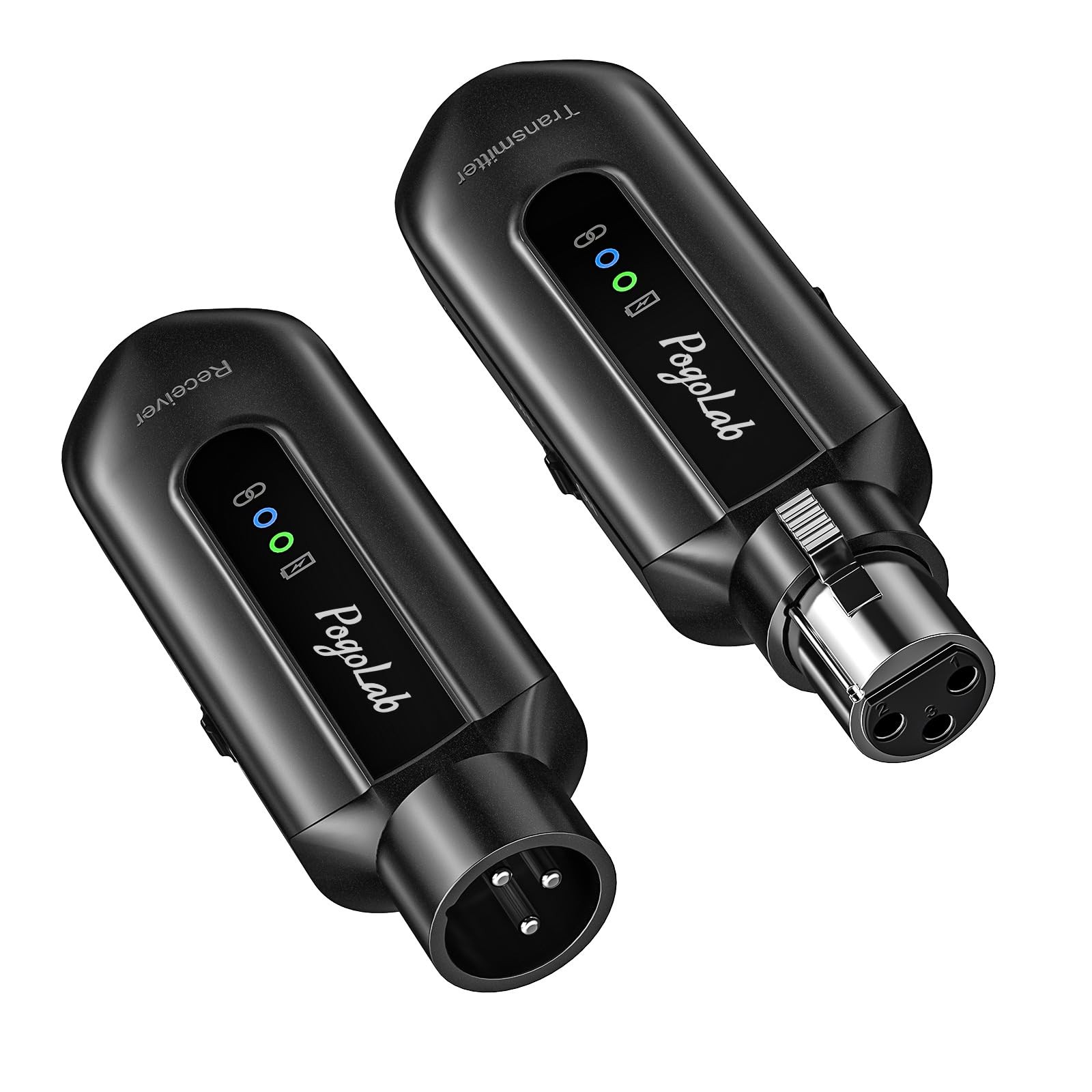 POGOLAB Wireless Microphone Transmitter Receiver 2.4Ghz, Wireless XLR Microph…
