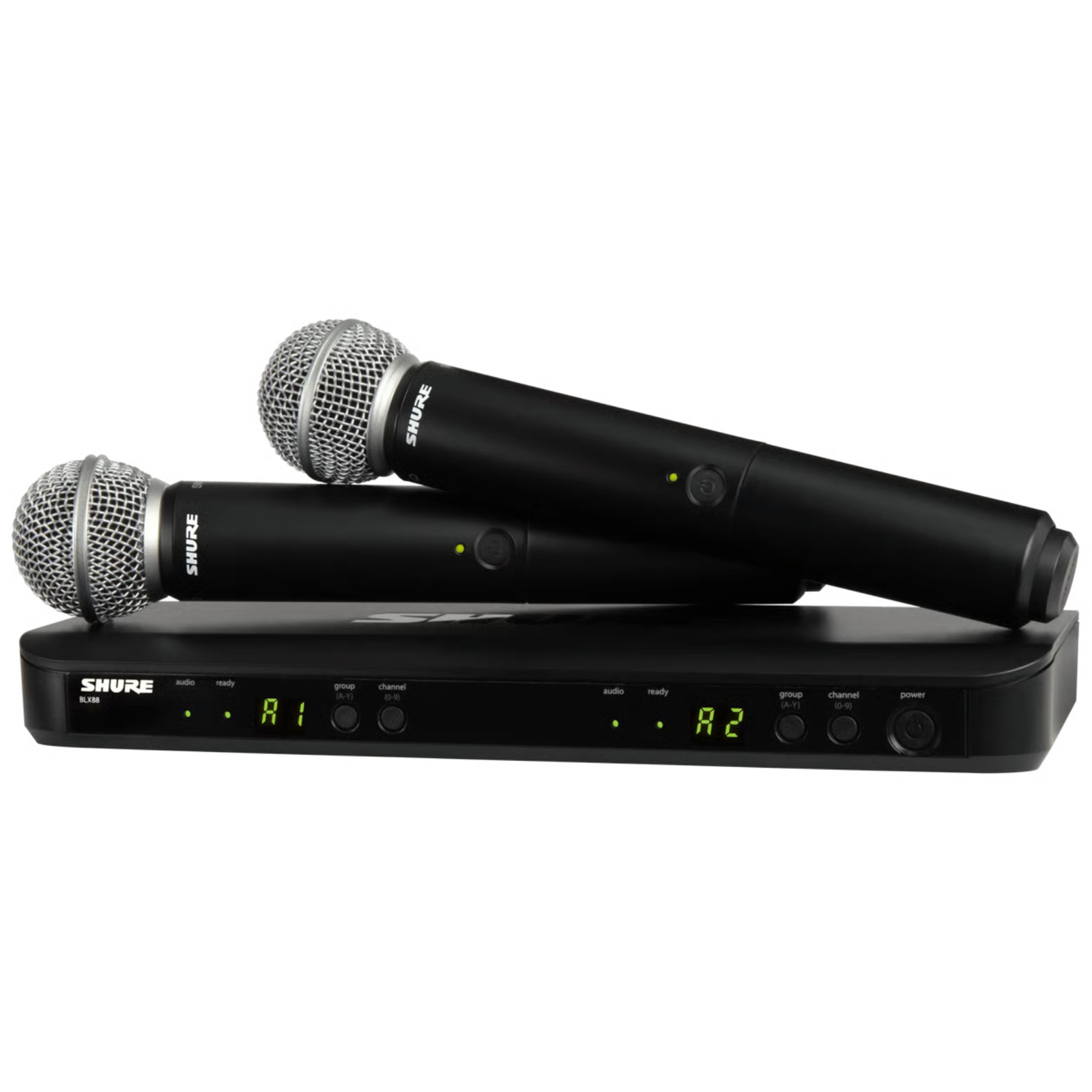 Shure BLX288/SM58 Dual Handheld Wireless Microphone System, H11 Band