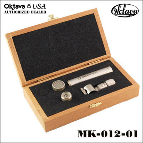 Oktava MK-012-01 Hypercardioid Mic Kit – Silver – Brand New – Wood Jewelers Box