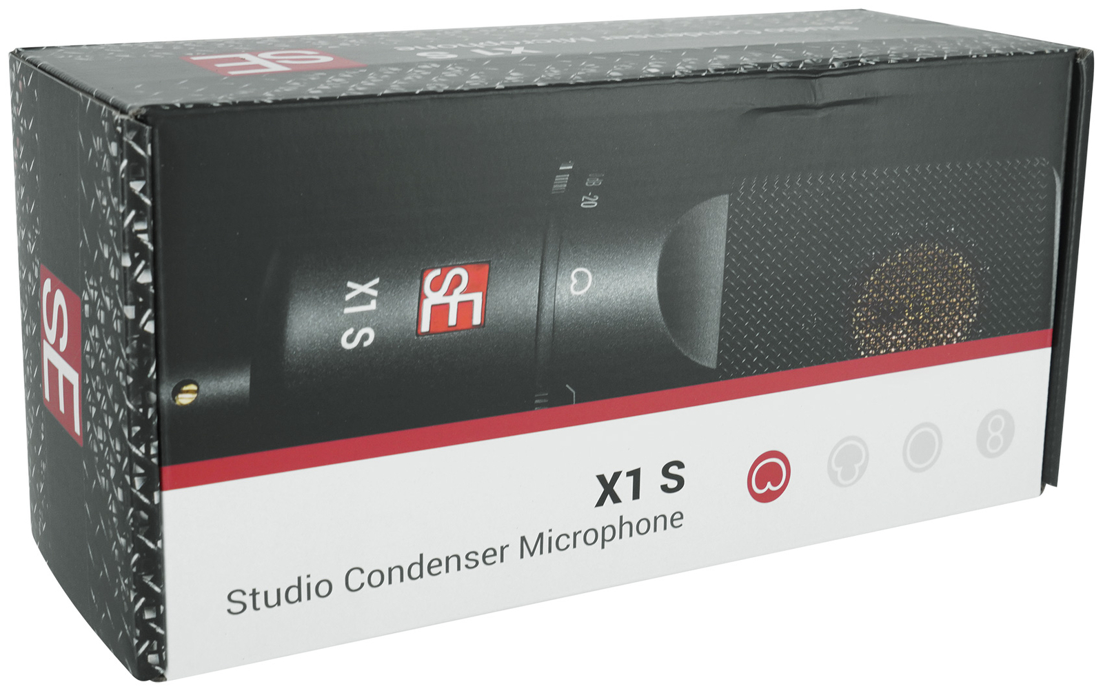 Se Electronics X1 S Large Studio Recording Cardioid Condenser Microphon+Clip