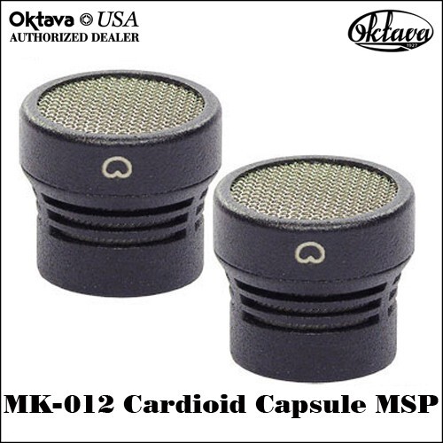 Oktava – Black MK-012 Cardioid Matched Stereo Capsule Pair – Brand New