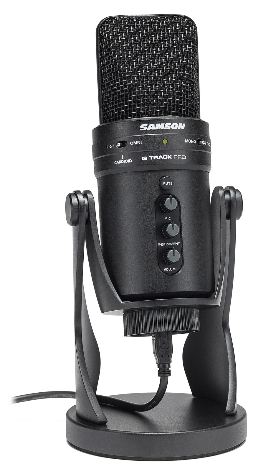 SAMSON G-Track Pro Studio USB Condenser Microphone Mic+Built in Audio Interface