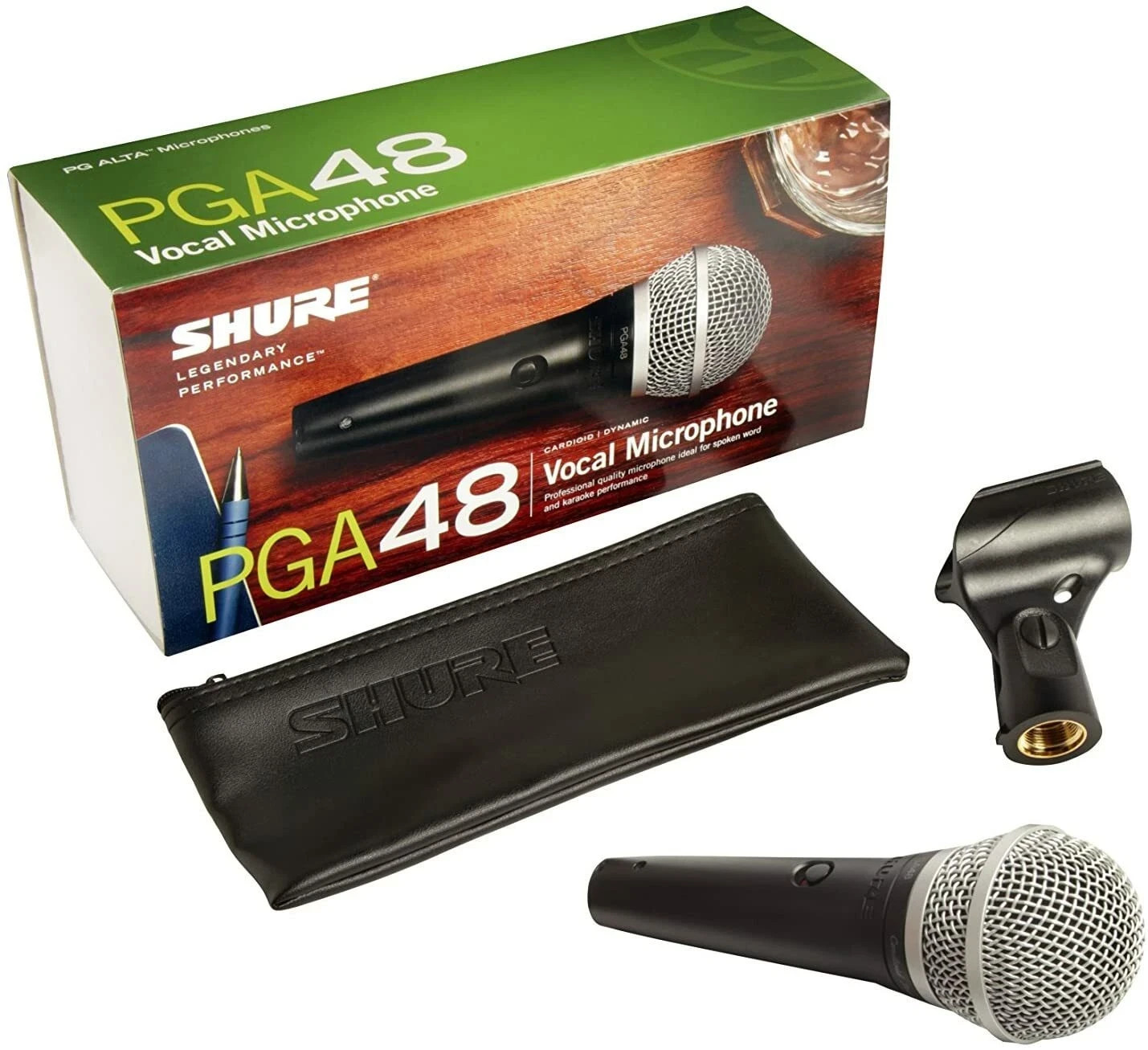 NEW Shure PGA48 PGA48-LC Dynamic Microphone Cardioid Authentic