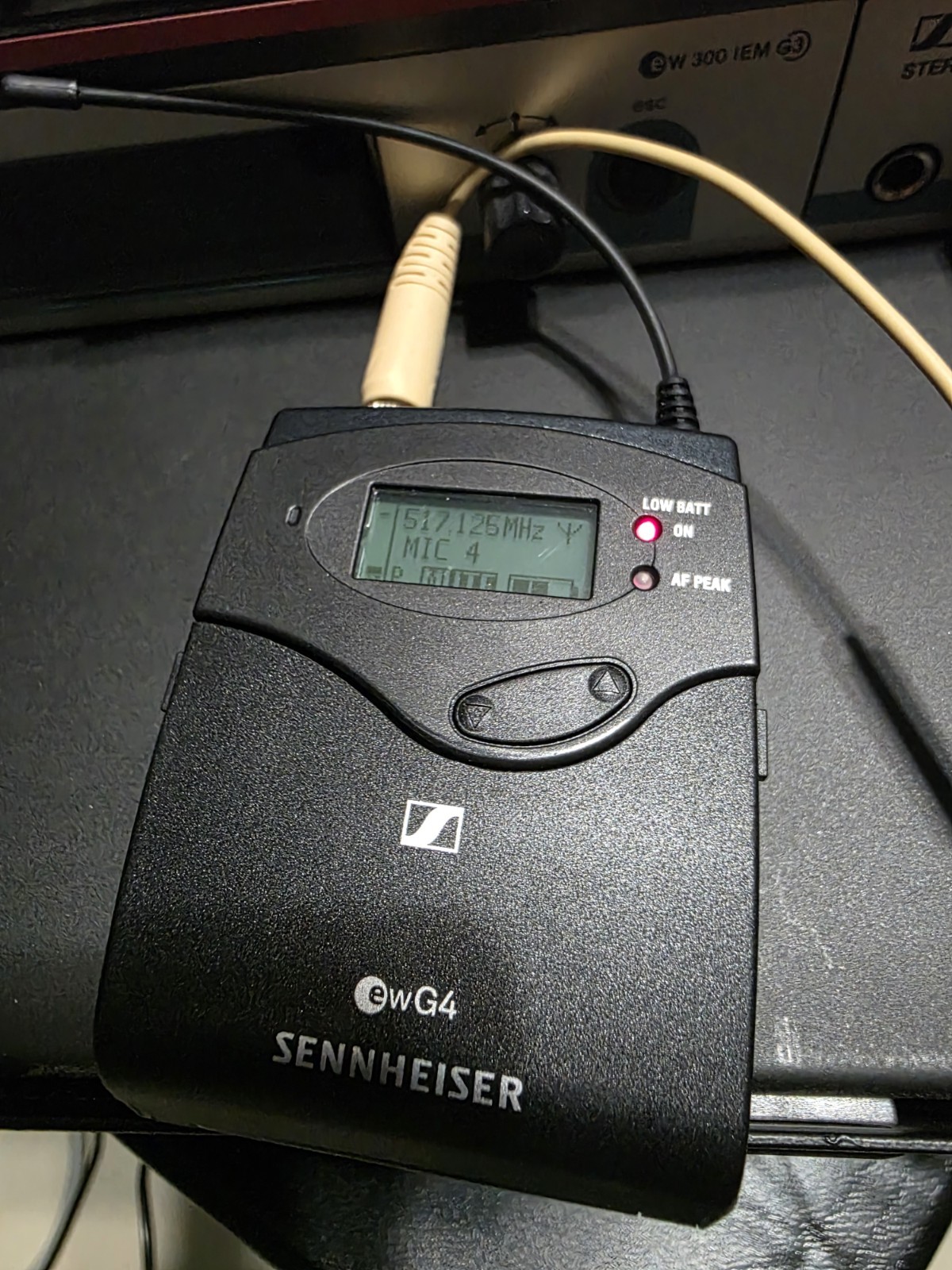Sennheiser SK 100 EW G4 and HS 2 Headset Microphone Set
