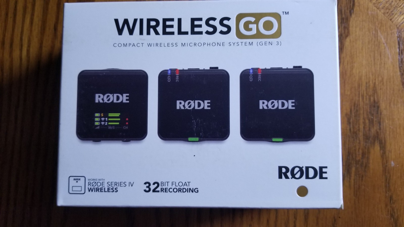Rode Wireless GO Gen 3 Compact Wireless Mic Audio 32-bit Float Record New
