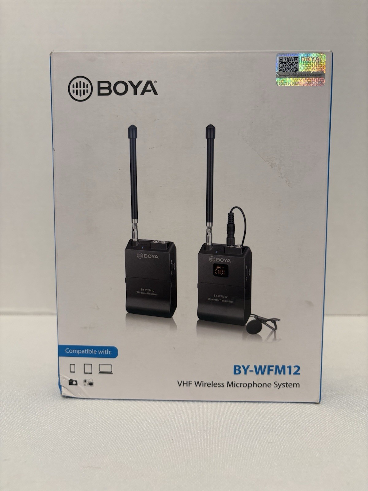Boya BY-WFM12 VHF Wireless Transmitter & Receiver Lavalier Microphone System
