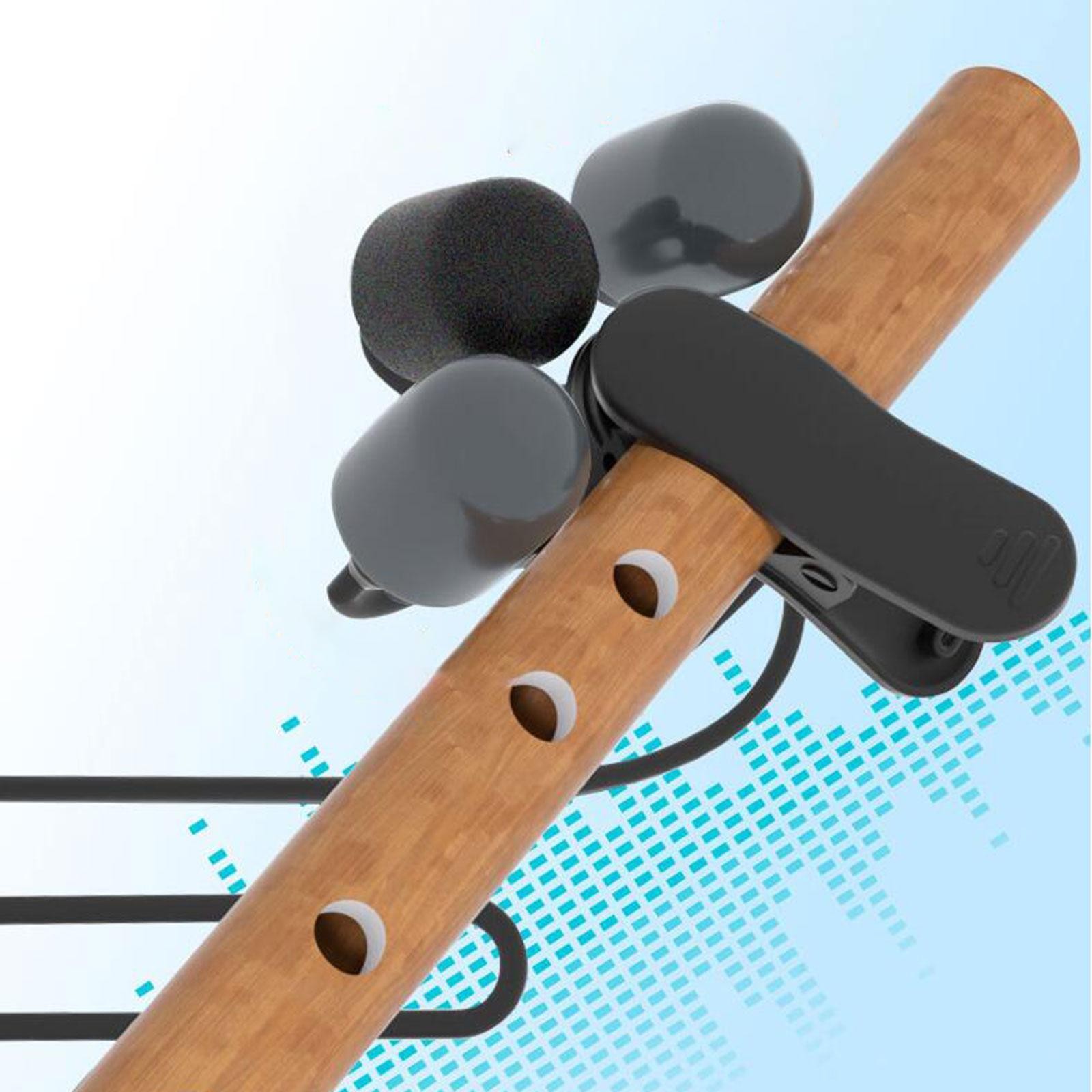 Wired Microphone for Wind Instruments for Bamboo Flute Multipurpose Flexible