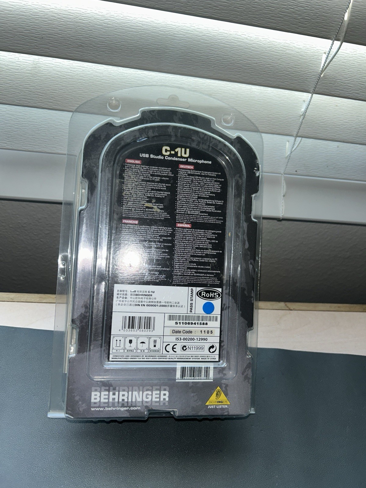 Behringer C-1U Studio Condenser USB Microphone