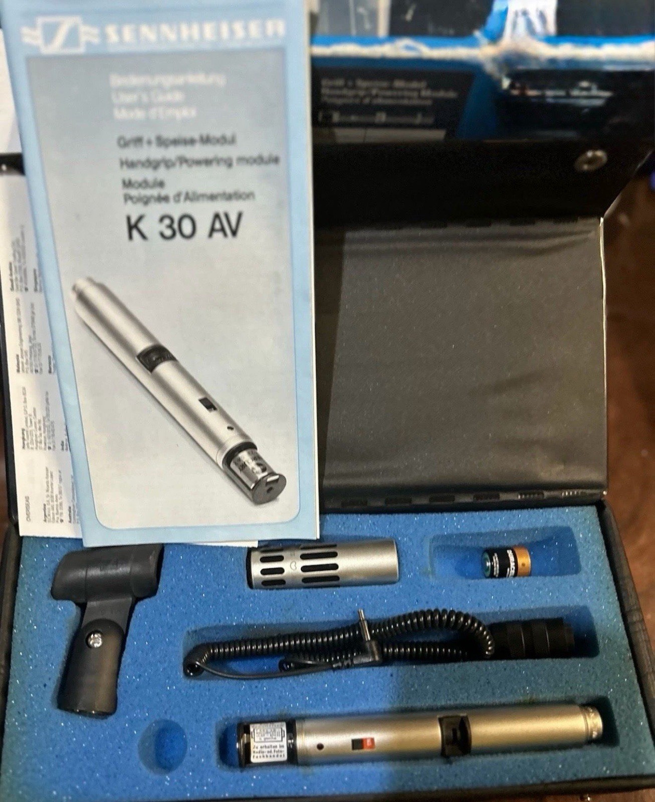 Sennheiser K 30 AV Vintage Microphone Kit Powering Module Germany Case