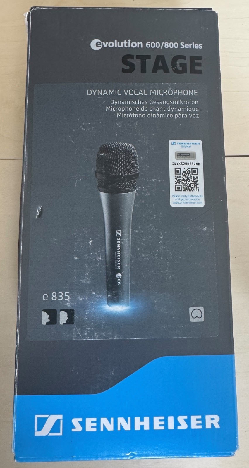 TWO Sennheiser E835 Dynamic Wired XLR Professional Microphones