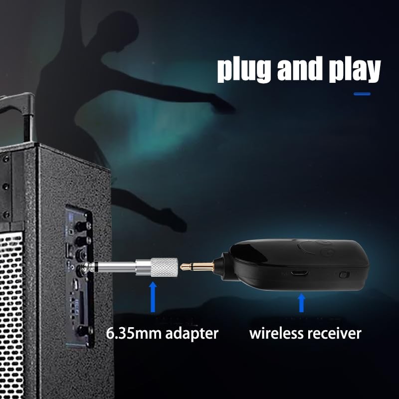Wireless Microphone, Head Mounted and Handheld 2-in-1, 160 feet (50 Meters) E…