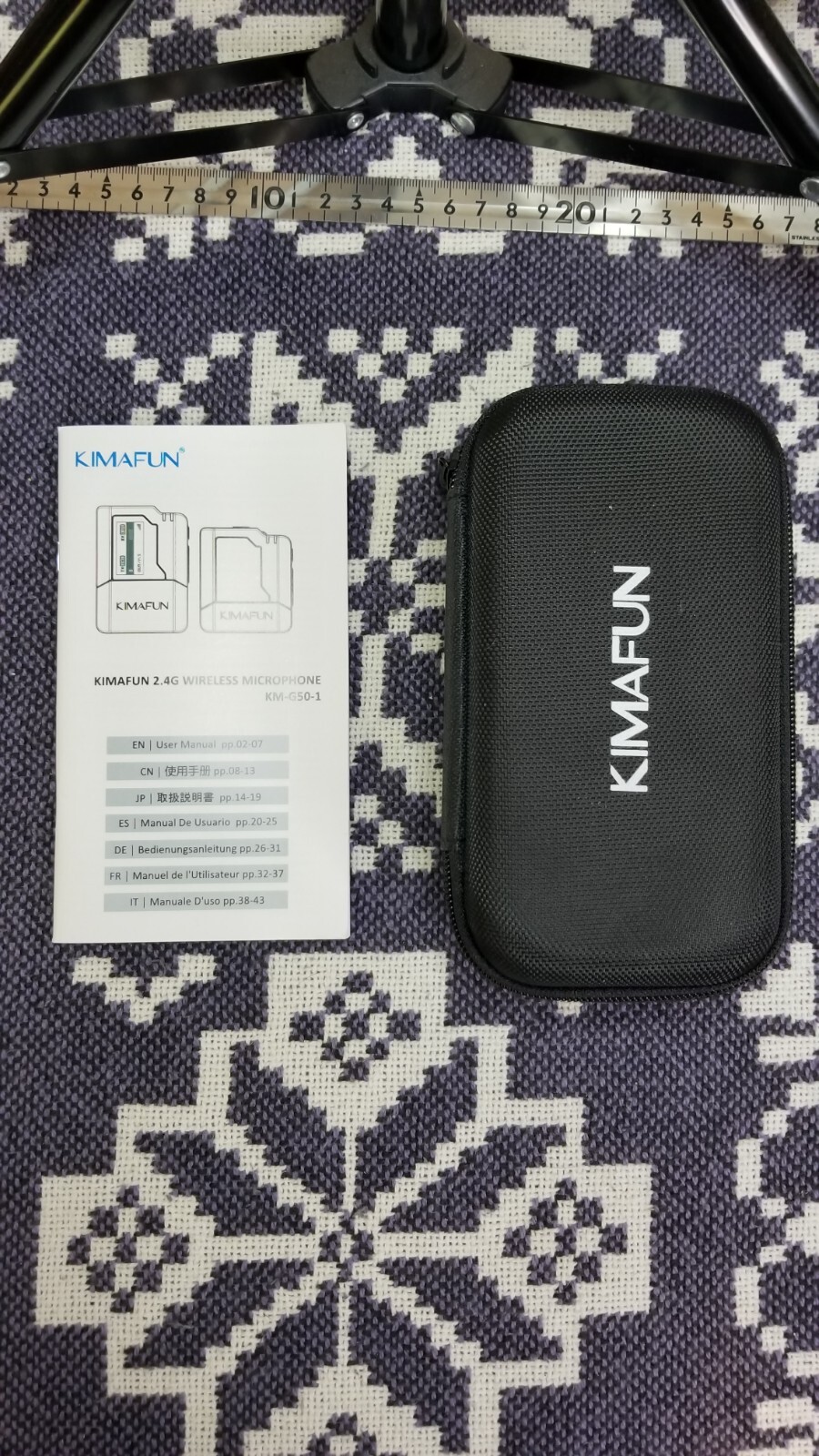 Kimafun Long Range Wireless Transmitter Receiver Lavalier Microphone KM-G50-1