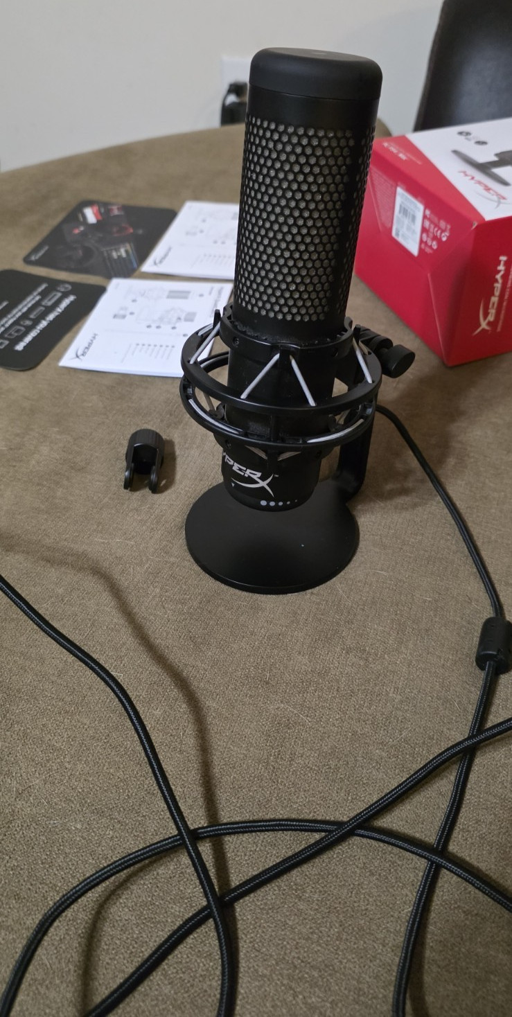 HyperX QuadCast S USB Microphone – RGB – Fast Shipping – Tested – Works Great
