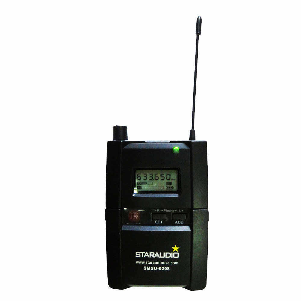 In-Ear Wireless Microphone System Pro UHF Monitor Mic For Singer Live Sing Songs