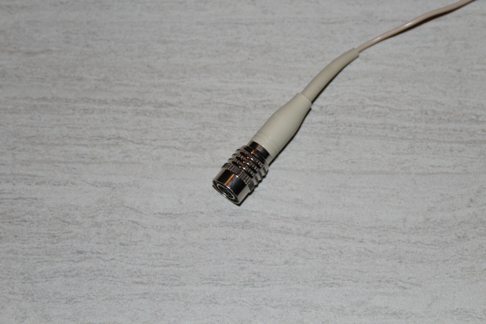 Beige Single Earhook Headset Microphone w/ 4 pin mini XLR for Audio Technica.