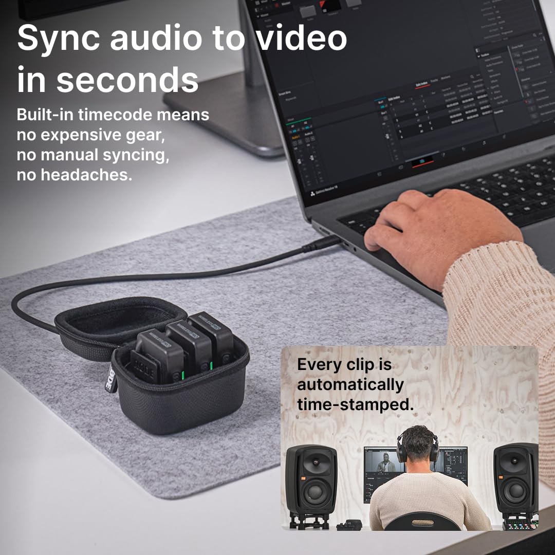 RØDE Wireless PRO Compact Microphone System with Pro, Black