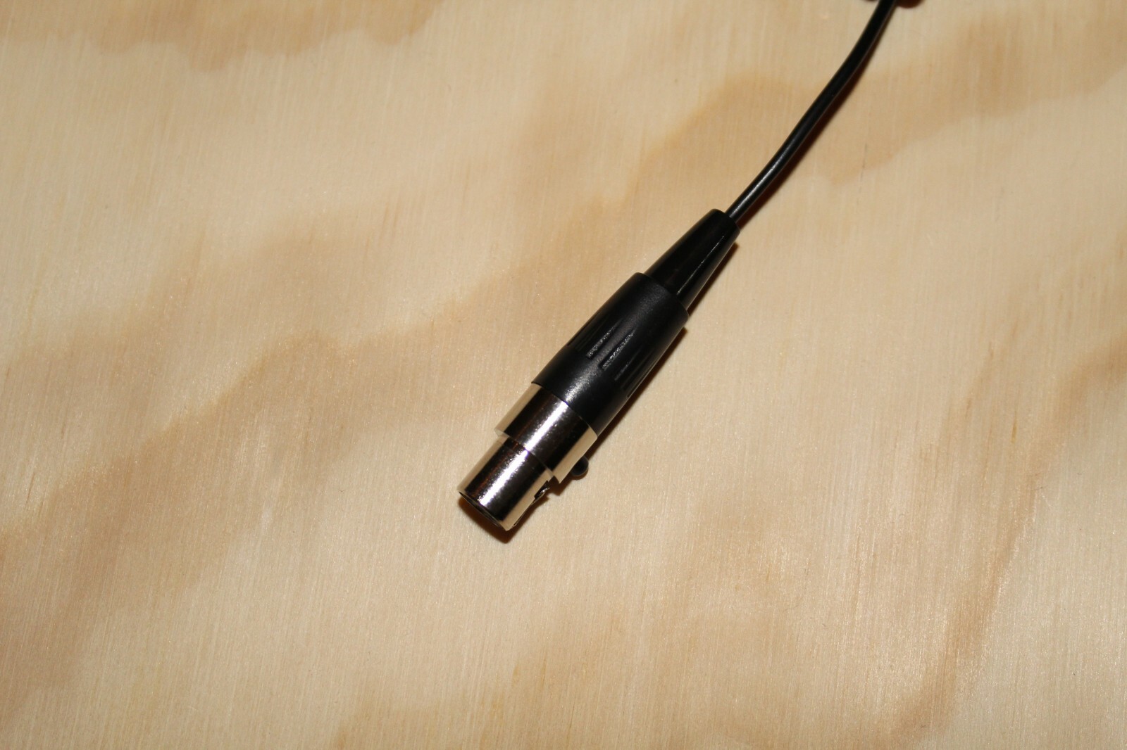 Black Double Earhook Headset Microphone for Shure Wireless-TA4F 4pin mini XLR