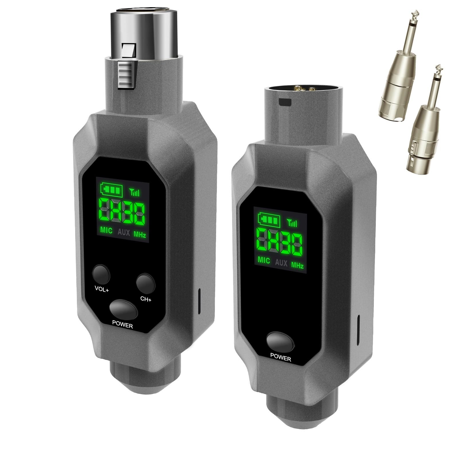BEIGRAD Wireless XLR Transmitter and Receiver – UHF Wireless Microphone Syste…