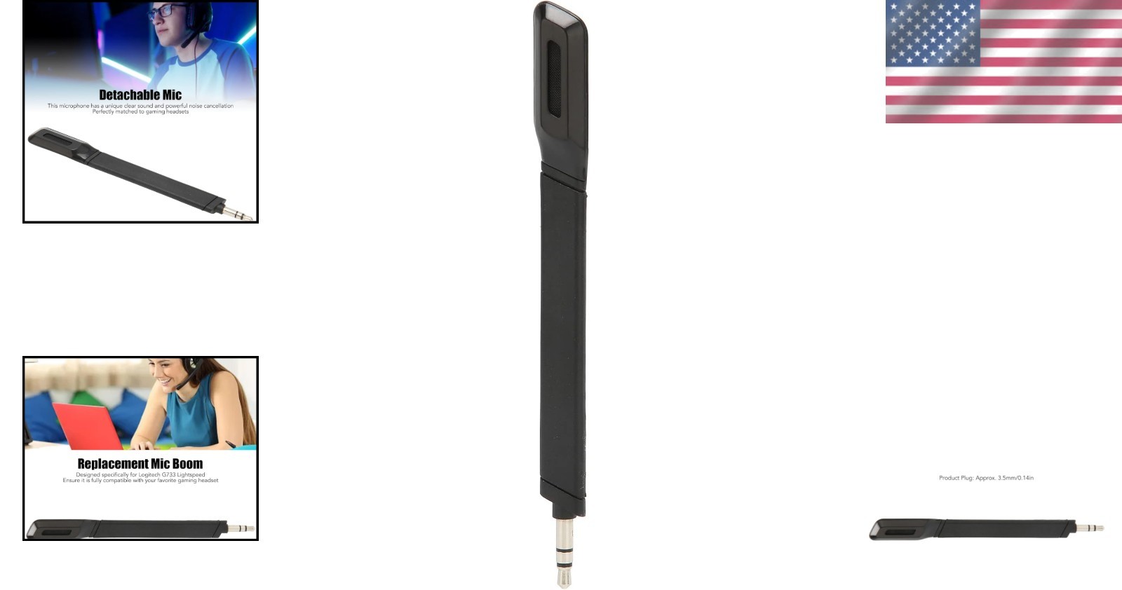 Professional Replacement Microphone for G733 Headset – Clear Noise Reduction