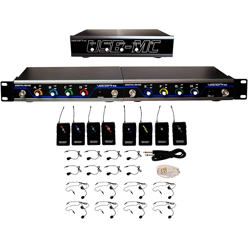 VocoPro USBPLAY8 Wireless MicUSB Interface Package, 902927.20mHz Refurbished