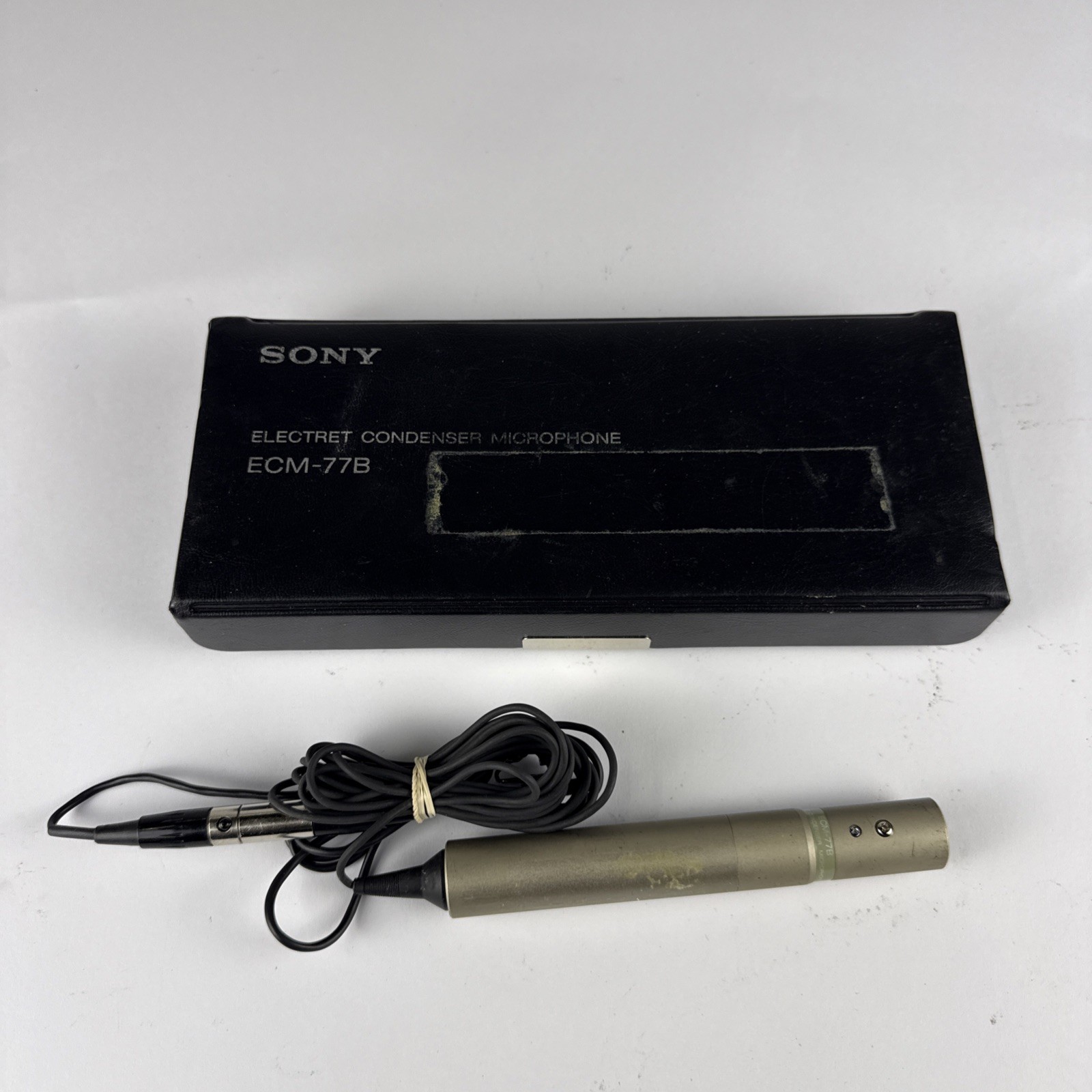 Sony Electret Condenser Microphone ECM-77B With Case