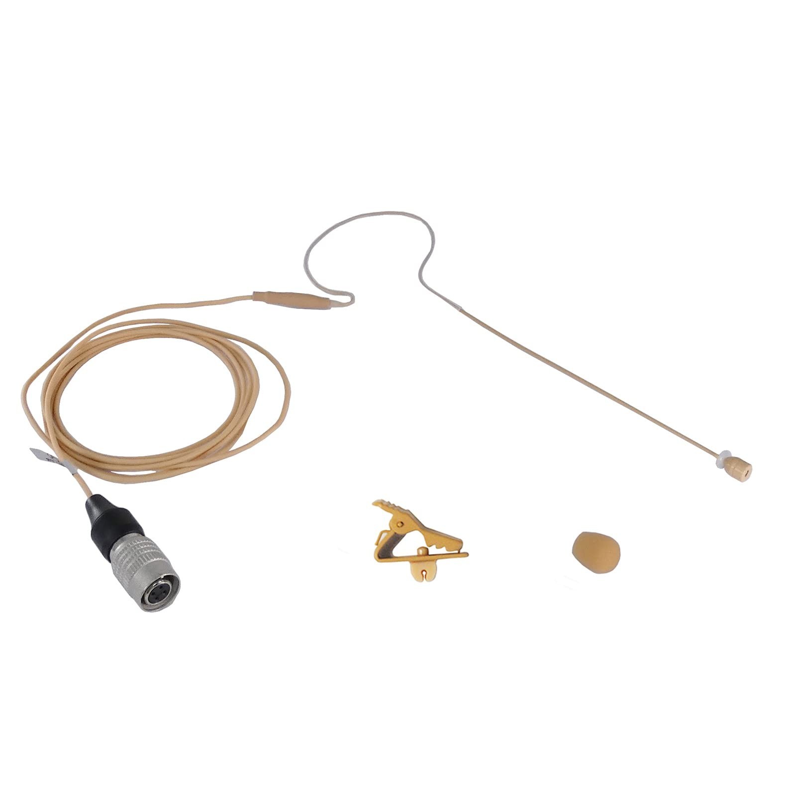 Av-jefe Vl630-h4p Tan Headset Microphone W/hiroshi 4 Pin for Audio Technica W…