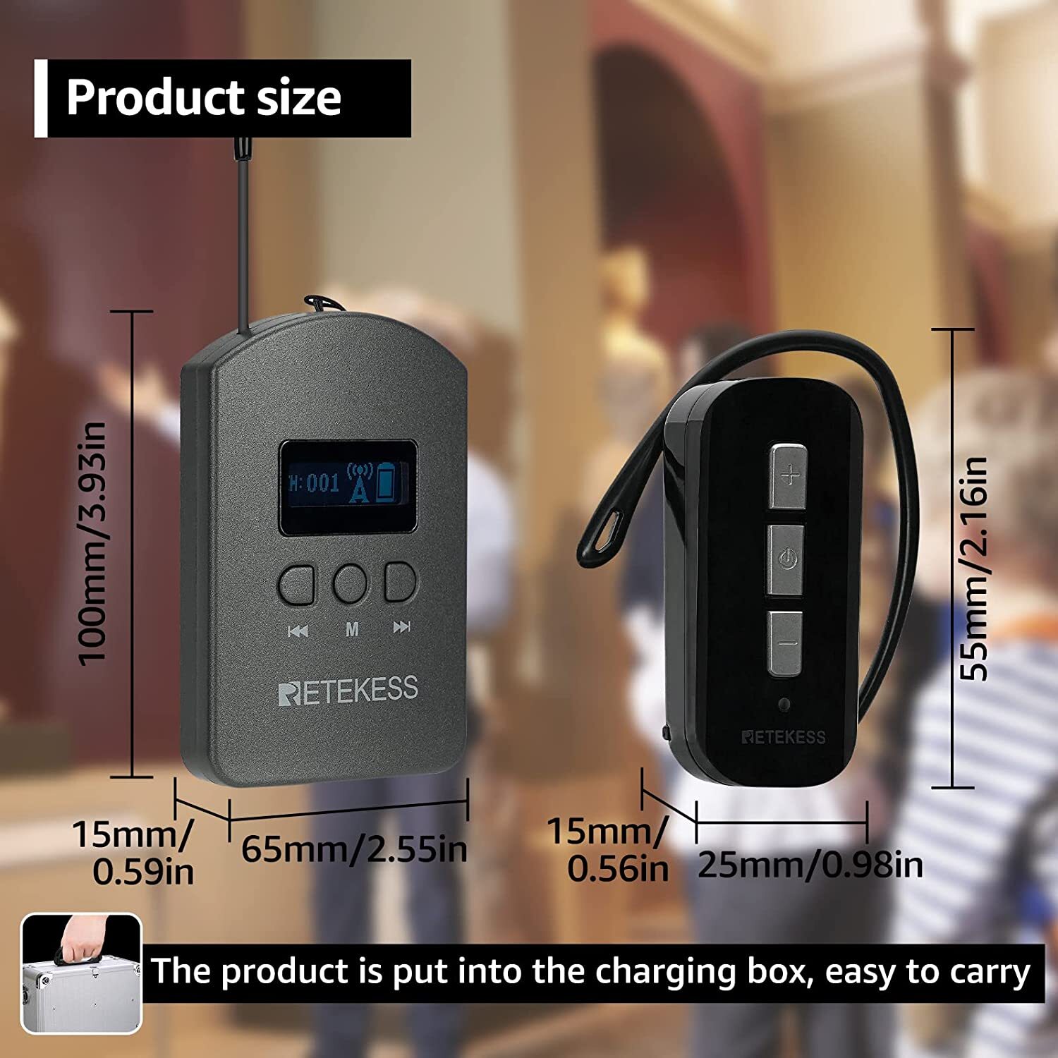 TT112 Assisted Wireless Listening Audio System 2 Transmitter 20 Receiver Factory