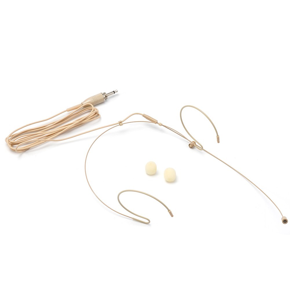 Double Earhook Headset Mic Headworn Microphone For Shure Wireless