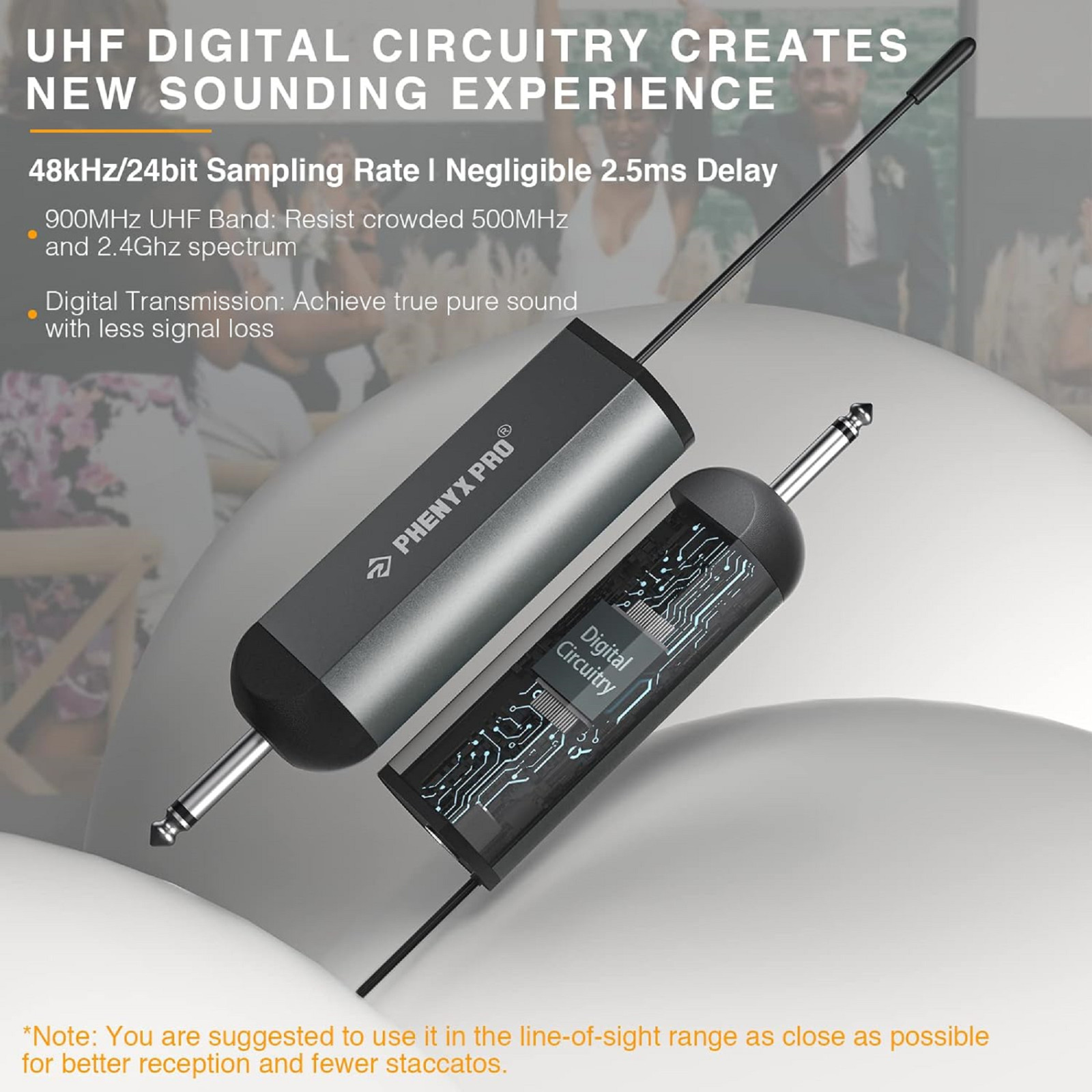 Sistema de micrófono inalámbrico digital dual con 2 micrófonos dinámicos de mano