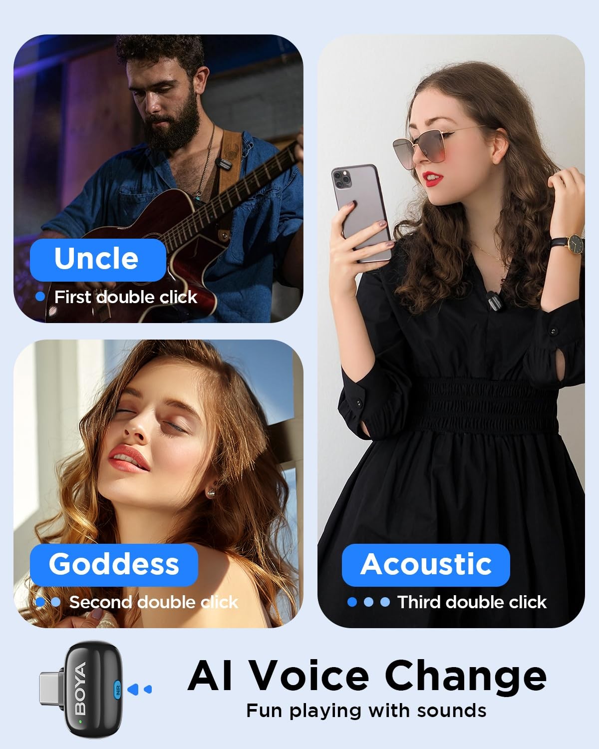 BOYA Mini USB-C Wireless Lavalier Microphone for Andriod iPhone 16/15, Ultra …