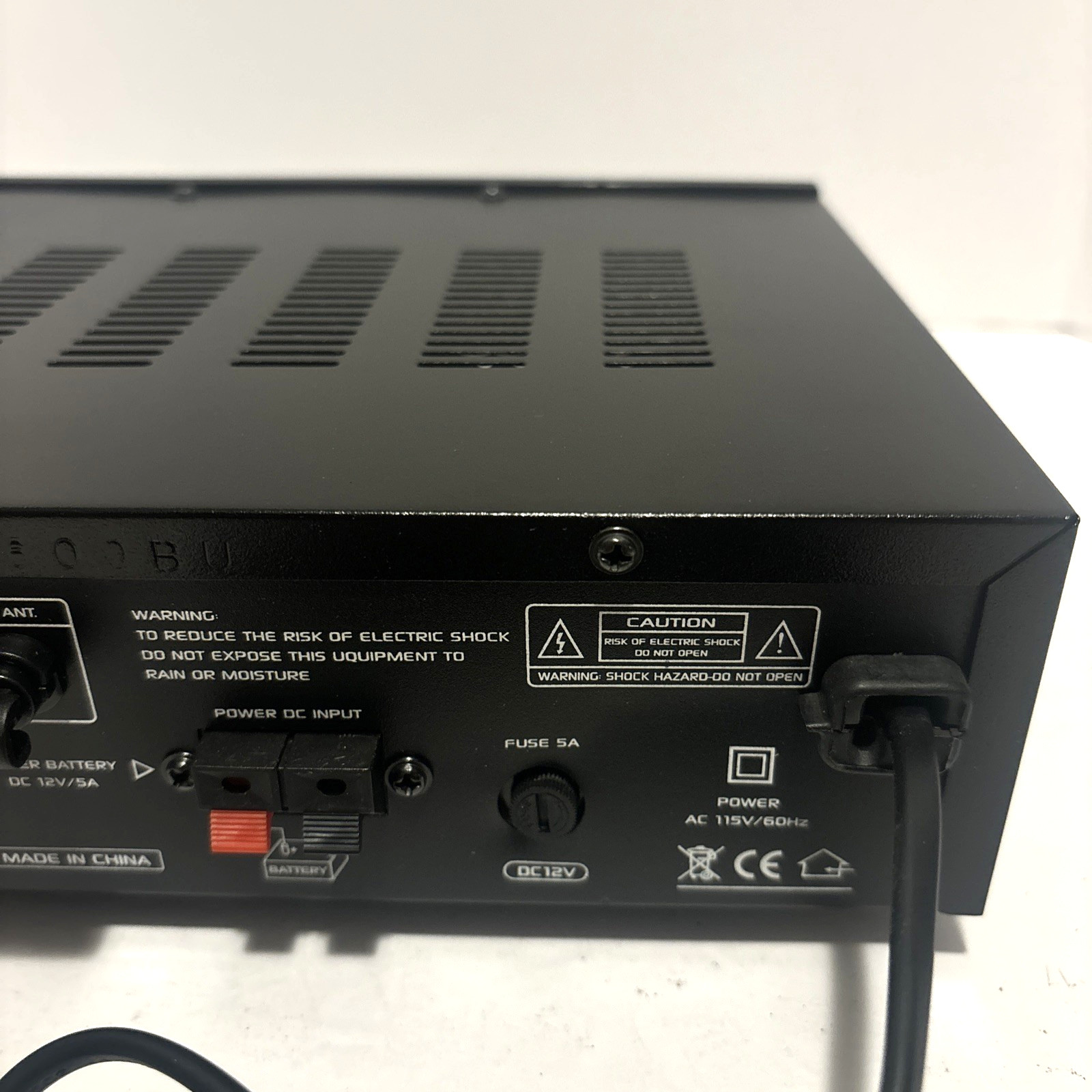 Pyle PFA600BU Wireless Bluetooth Amplifier Compact PA Karaoke Receiver Mic +More