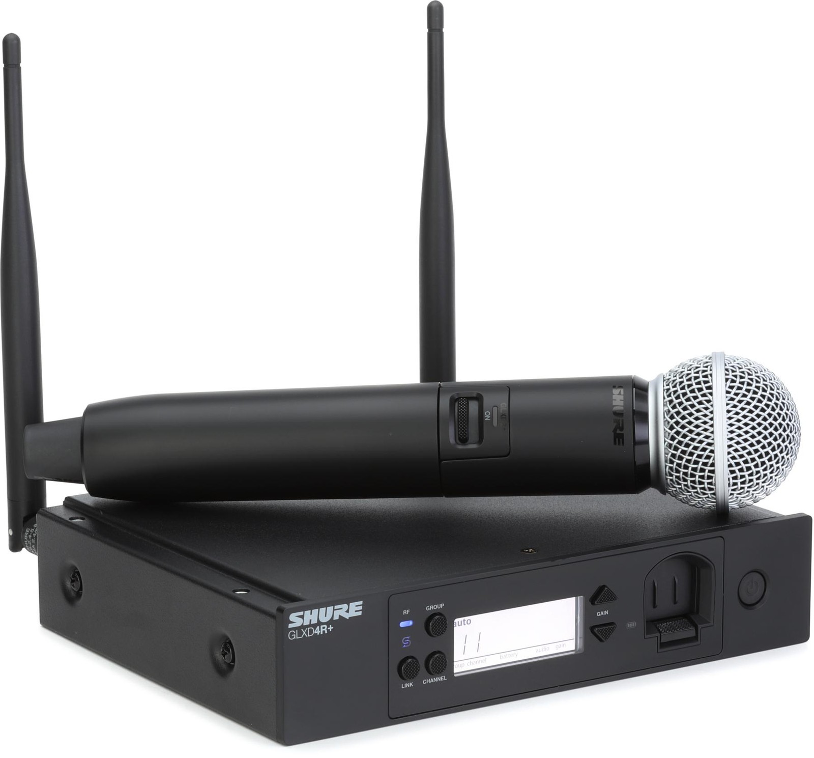 Shure GLXD24+/SM58 Digital Wireless Rack System with SM58 Capsule